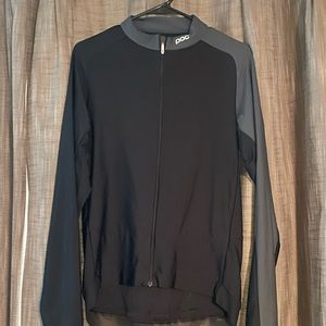 POC Essential Road Jersey - Uranium Black/Sylvanite Gray, Long Sleeve, Men's XL